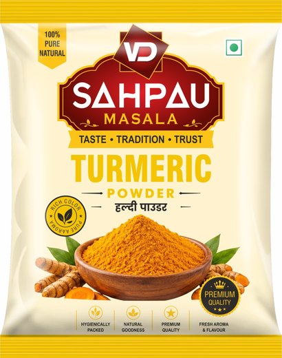 VD Sahpau Masala Haldi (Turmeric Powder) pack, front